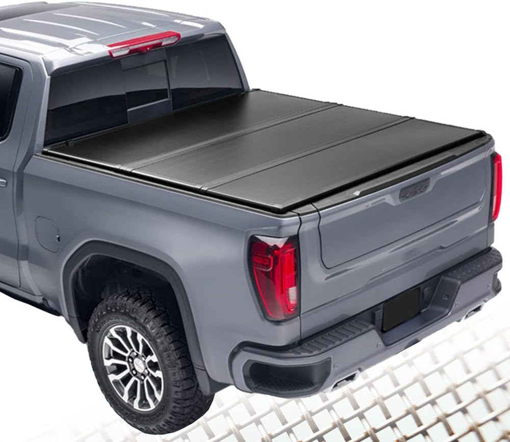 Hard Tri-Fold Truck Bed Tonneau Cover Compatible with 2015-2021 Chevy Colorado/GMC Canyon 6'2'' Bed (74'') PIT66 Pickup Hardtop Folding Covers