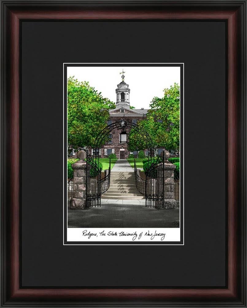 Rutgers University Academic Framed Lithograph