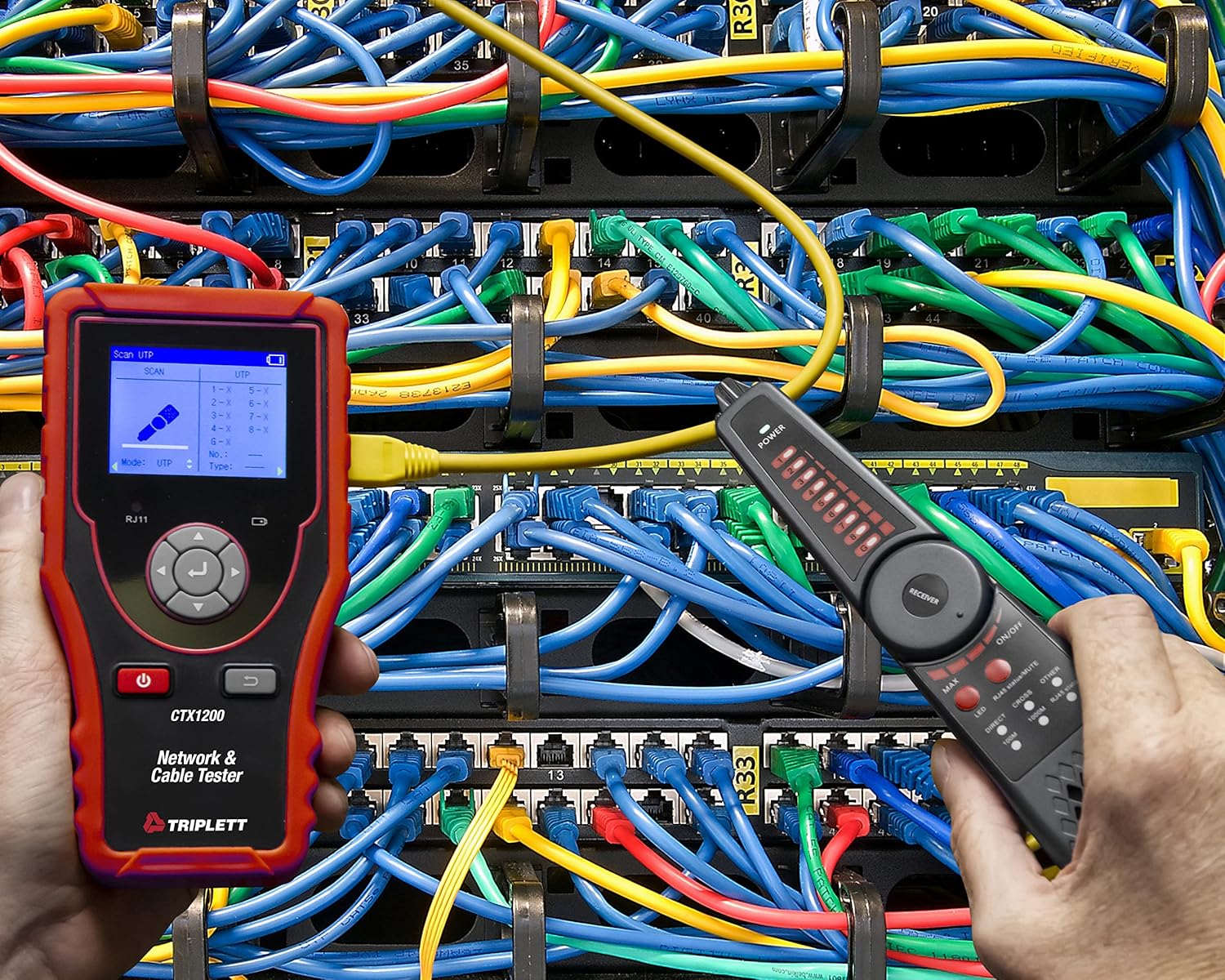 Triplett Fox & Hound Premium Tone and Probe Wire Tracing Kit Generates Multiple Tones with Adjustable Sensitivity for Electrical Wire, LAN Cable, Telephone, and More (3399)