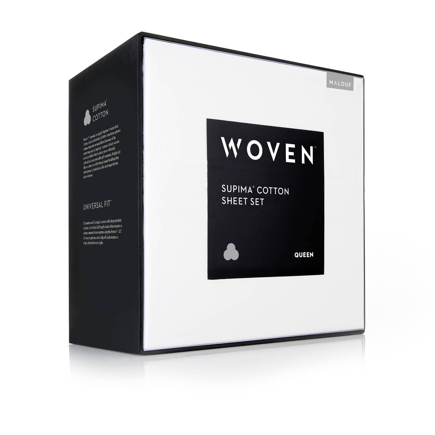 Malouf Supima Cotton - Queen Charcoal Sheets