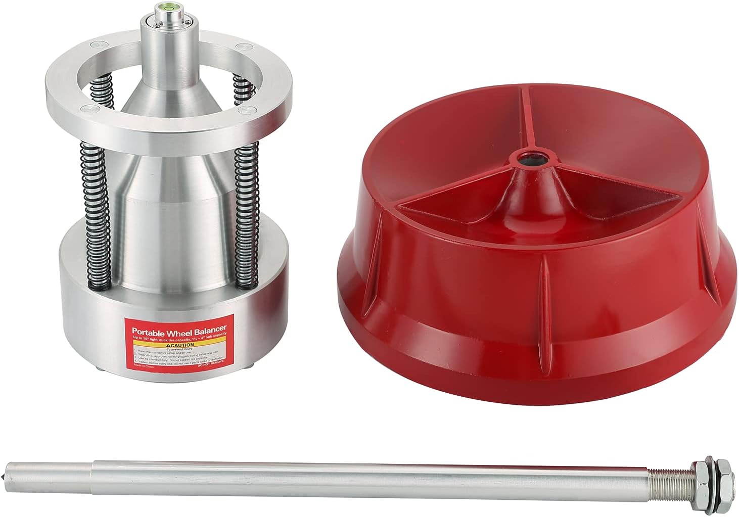 ATPEAM Portable Bubble Wheel Balancer Heavy Duty Hubs Wheel Tire Balancer Bubble Level Rim Tire Balancing Machine for Car Light Truck Wheel Repair Balancer