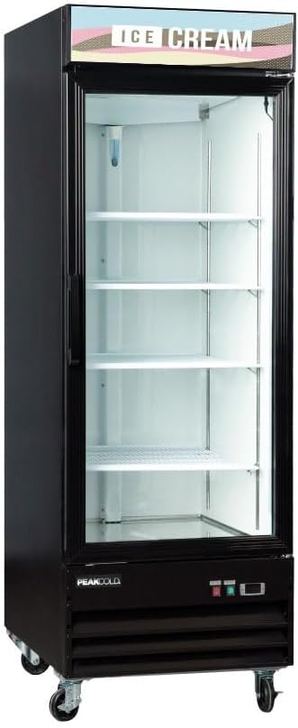 Retail Ice Cream Display Freezer & Frozen Treat Merchandiser; 23 Cubic Ft.