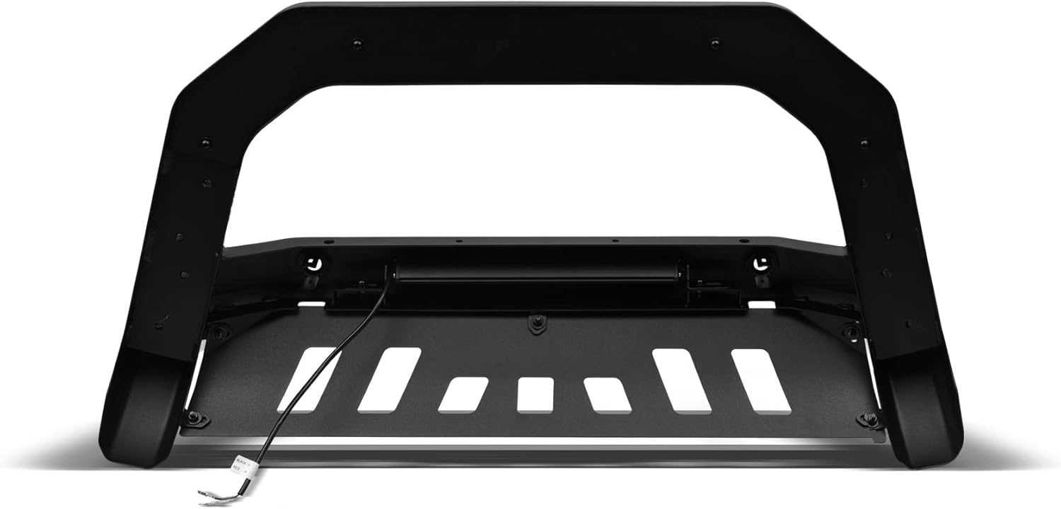 Armordillo USA 8705490 Art Series LED Bull Bar Compatible with Parking Sensor - Matte Black Fits 2019-2021 Ford Ranger