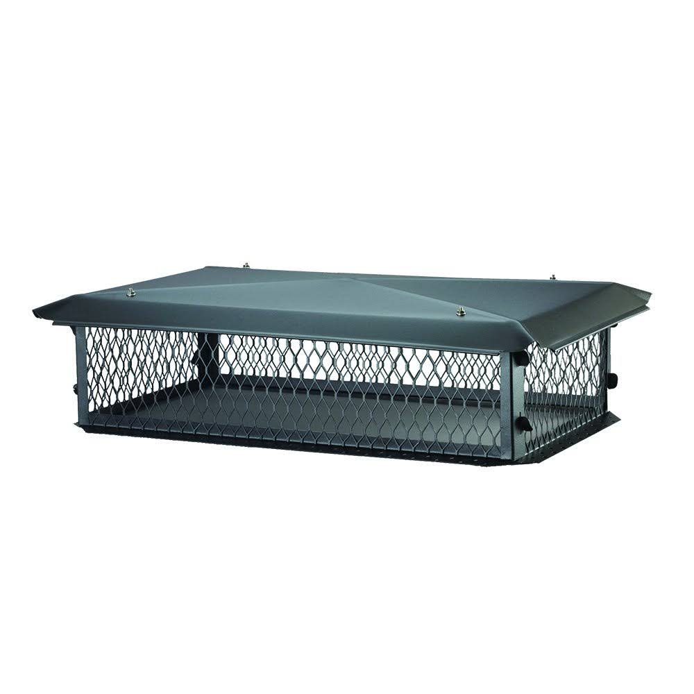 Shelter Galvanized Steel Multi-Flue Chimney Cap, Black