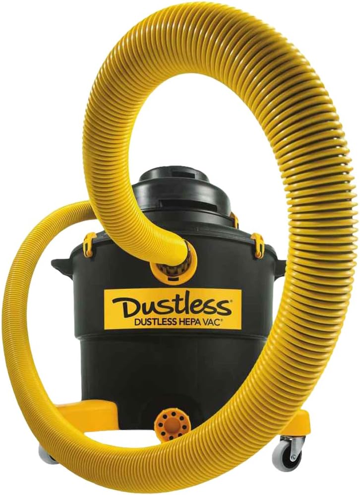 Dustless Technologies D1606 True HEPA Shop Vac-Wet and Dry Vacuum. Commercial, Contractor, Professional, Home use Vacuum