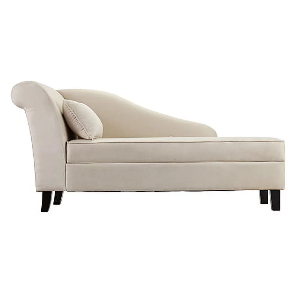 Longino Chaise Lounge w/ Storage, Khaki