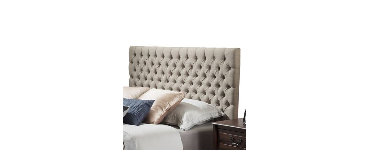 King/Cal King Gallow Headboard, Quick Ship - Tan/Beige