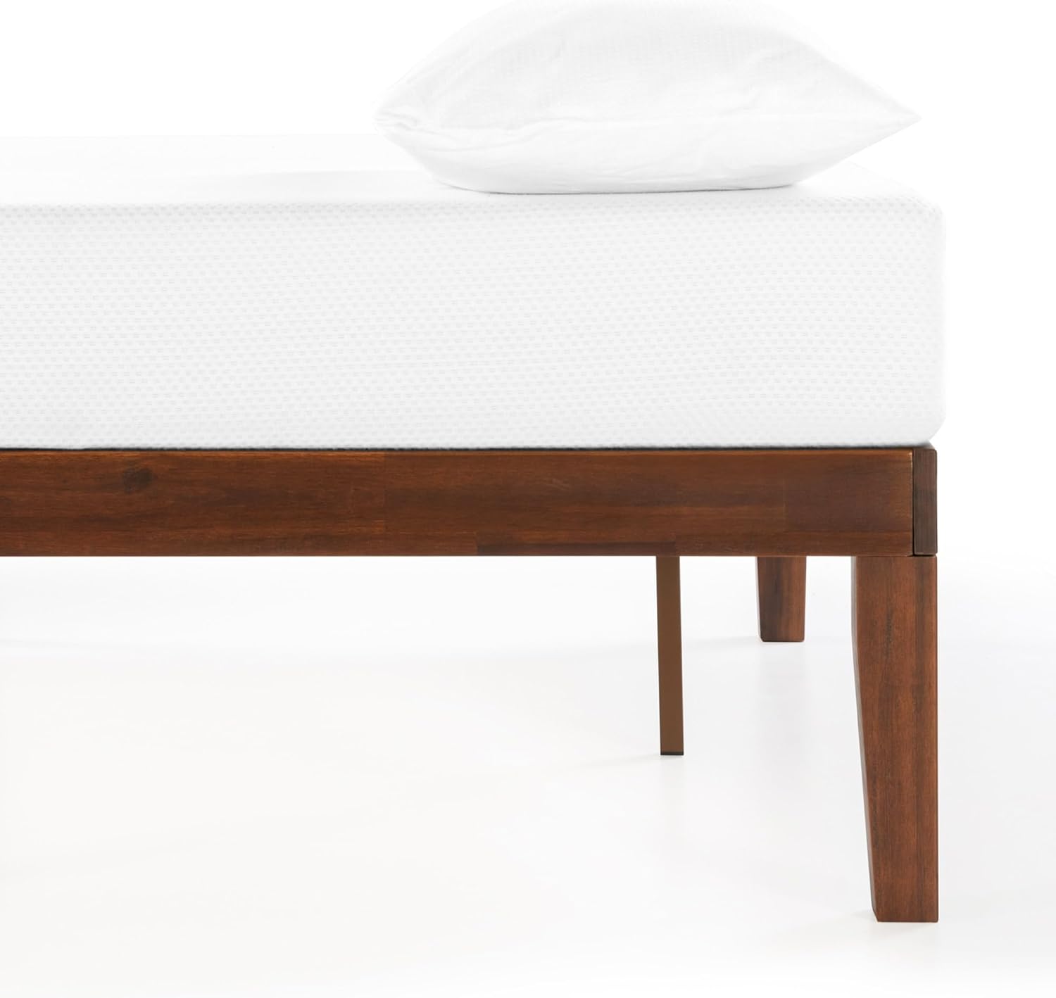 16 Inch Classic Solid Wood Platform Bed Frame in Multiple Finishes Espresso - Queen