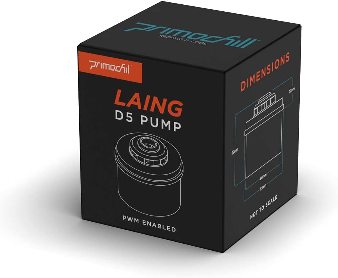 PrimoChill Enhanced PWM D5 Liquid Cooling 12V Pump Motor - Single Edition