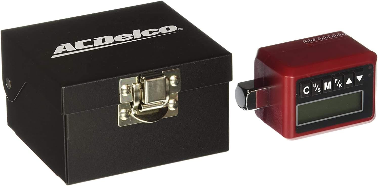 ACDelco Tools ARM302-4S 1/2” (12.5 to 250.7 ft-lbs.) Heavy Duty Digital Torque Adapter with Buzzer and LED Flash Notification – ISO 6789 Standards with Certificate of Calibration
