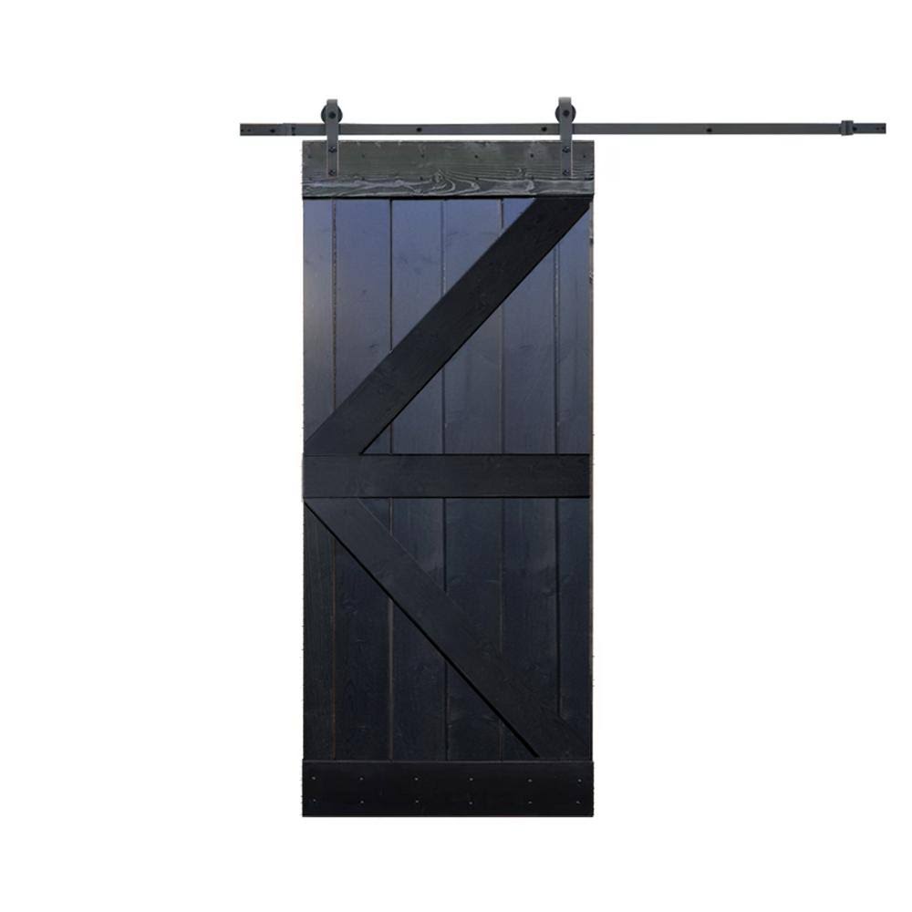 CALHOME 36 in. x 84 in. Knotty Pine Solid Wood DIY Interior Barn Door Slab - 36 x 84