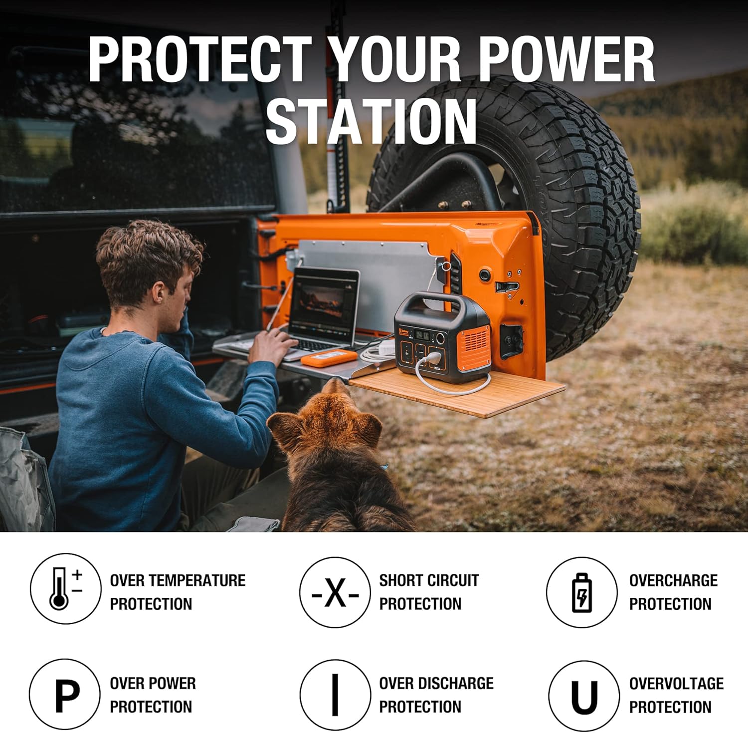 Jackery Portable Power Station Explorer 240, 240Wh Backup Lithium Battery, 110V/200W Pure Sine Wave AC Outlet, Solar Generator (Solar Panel Not Included) for Outdoors Camping Travel Hunting Emergency