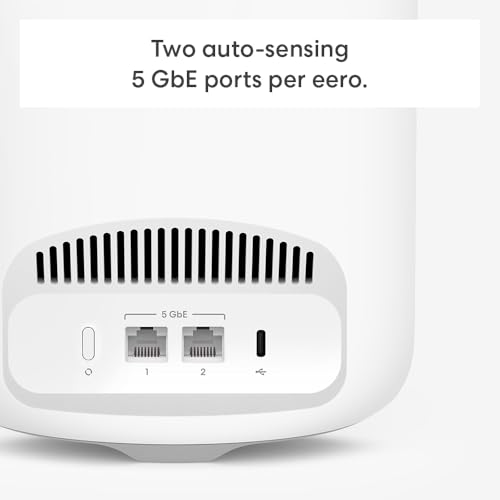 Introducing Amazon eero Pro 7 tri-band mesh Wi-Fi 7 router (newest model) - Supports internet plans up to 5 Gbps, Coverage up to 6,000 sq. ft., 3-pack