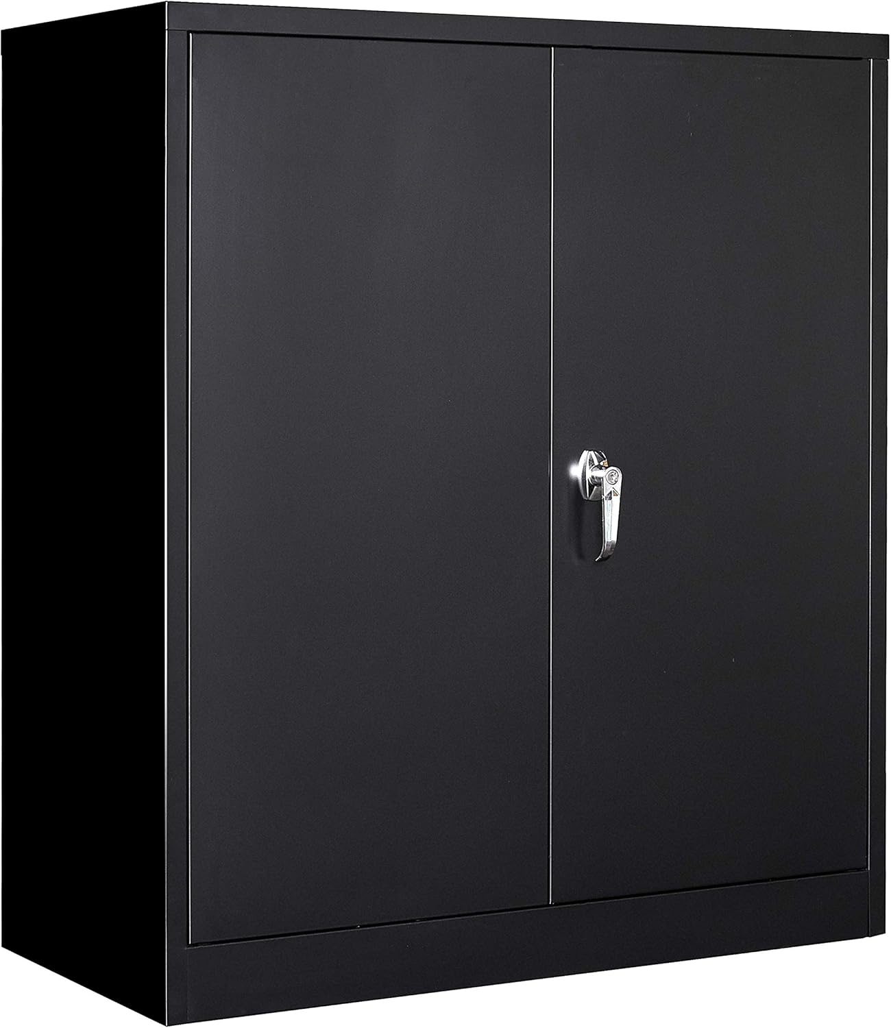 BYNSOE Metal Locker Storage Cabinets, 72” White Tall Steel Wardrobe, Employees Locker with Hanging Rod, Shelves and Lockable Doors for Home, School, Office - Assembly Required (White3)