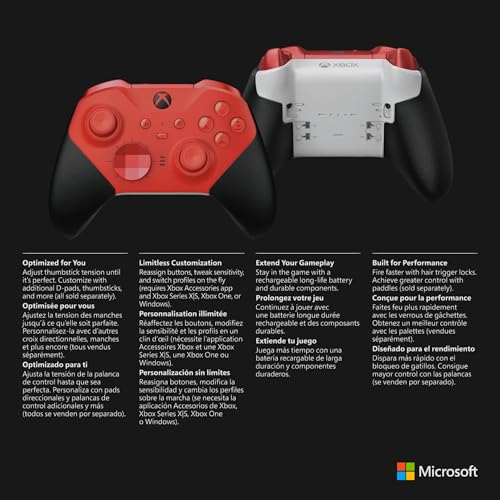 Xbox Elite Series 2 Core Wireless Gaming Controller – Blue Series X|S, One, Windows PC, Android, and iOS