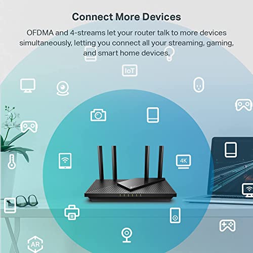 TP-Link AX6000 Wi-Fi 6 Router (Archer AX80) – Dual Band, 2.5 Gbps WAN/LAN Port, 8K Streaming,Wireless Internet Router with OneMesh and AP Mode, Long Range Coverage, WPA3, Beamforming