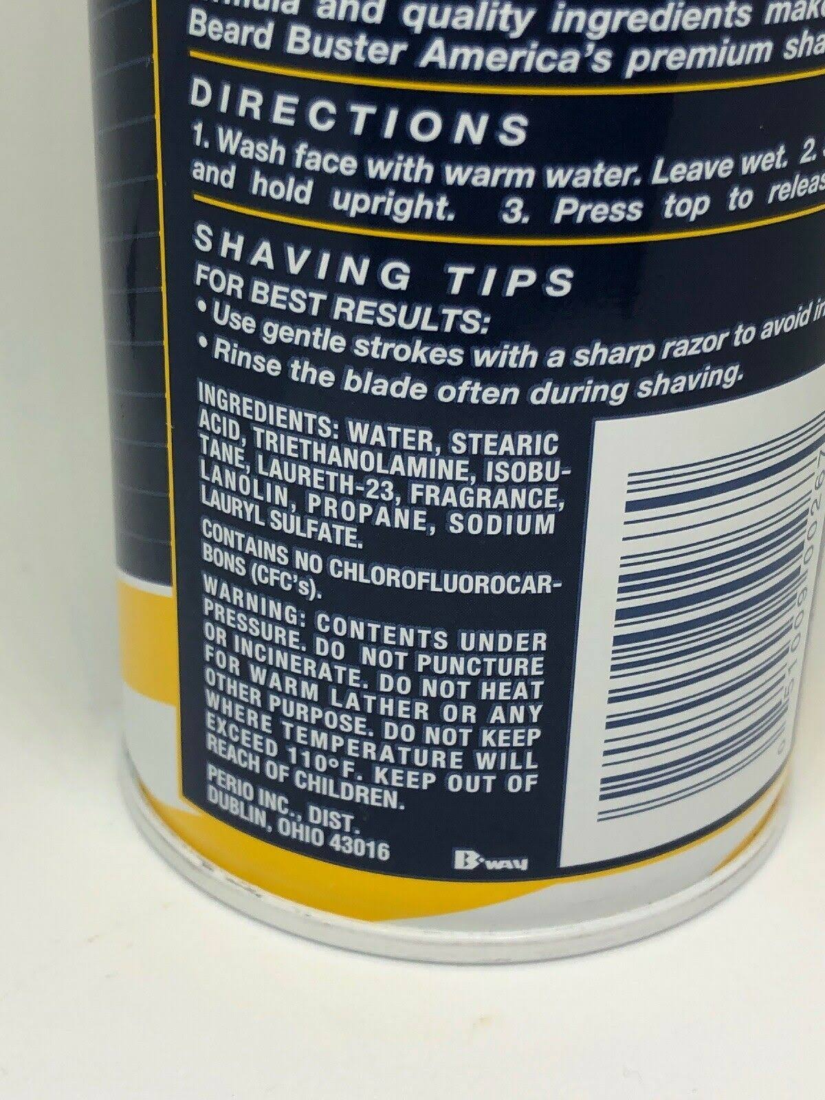 Barbasol Beard Buster Thick u0026 Rich Shaving Cream, Skin Conditioner - 11 oz