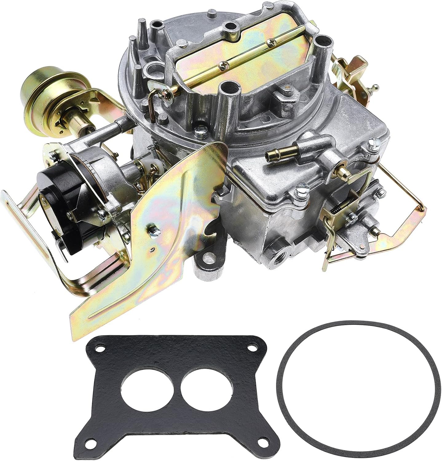 Shunevade 2 Barrel Carburetor 2100 2150 Carburetor for Ford 289 302 351, and for Cu Jeep F150 F250 F350 with Electric Choke Gasket 2100 Carburetor