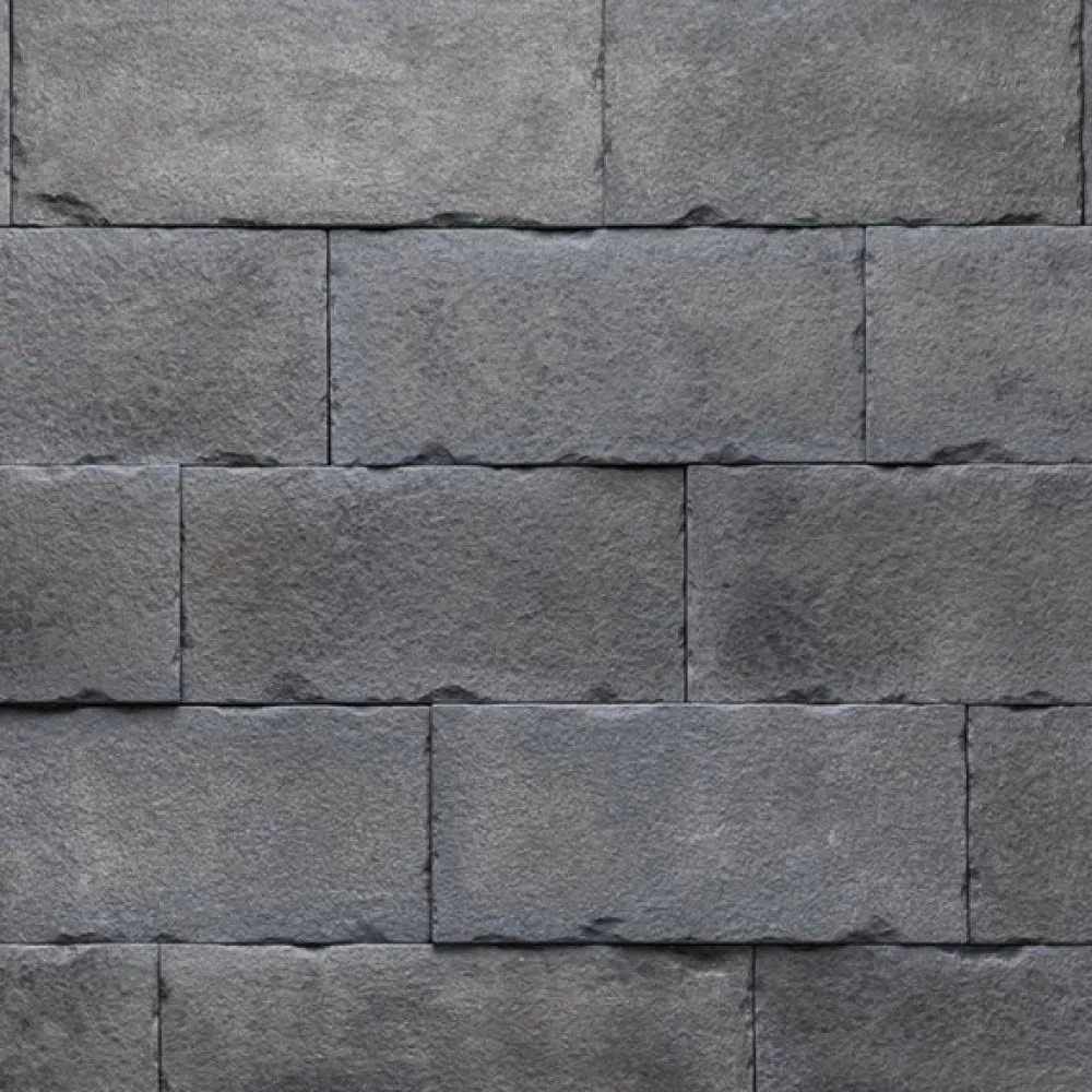 Boral Versetta 36 in. x 8 in. Stone Carved Block Midnight Stone Veneer Corner Panel (6-Bundles per Box), Black