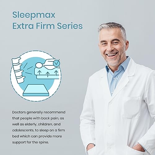 Sleepmax Extra Firm Mattress Topper King Size 2 Inch - Firm Memory Foam Mattress Topper for Pain Relief - Ventilated High Density Foam Bed Topper - No Odor, CertiPUR-US Certified