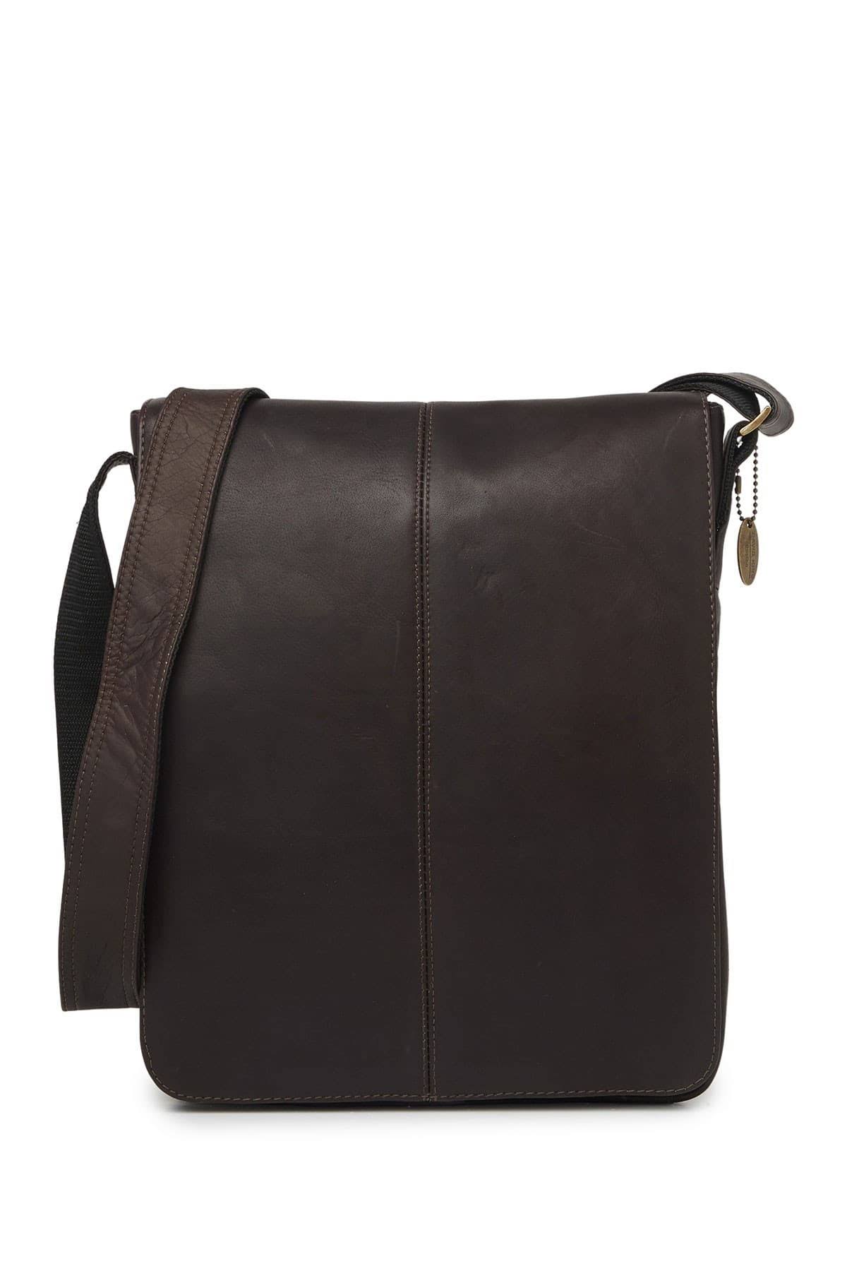 David King &amp; Co. Small Vertical Messenger Bag Black - Megean