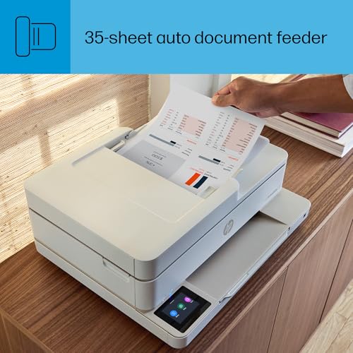 HP Envy 6555e Wireless All-in-One Color Inkjet Printer, Print, scan, Copy, Duplex Printing Best-for-Home, 3 month Instant Ink trial included (714N5A)