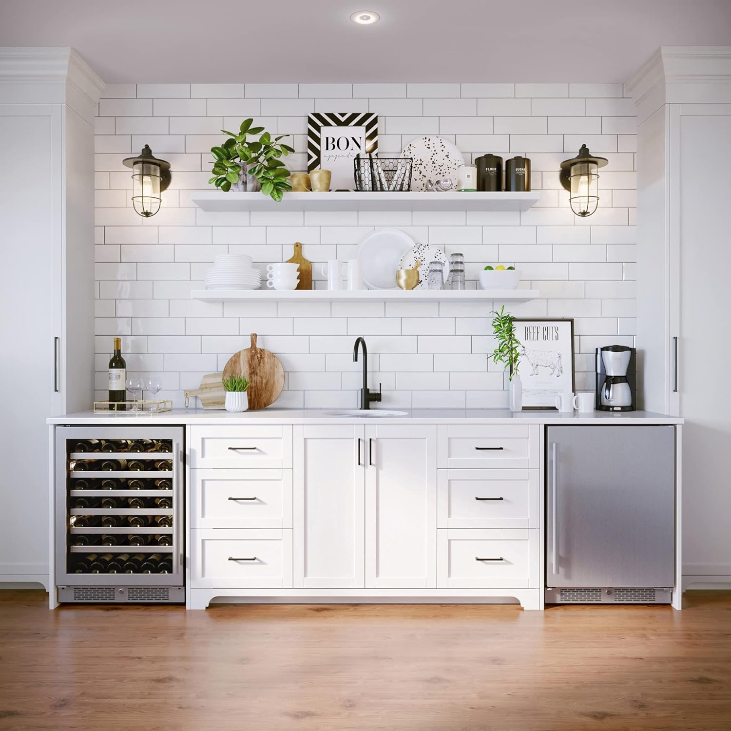 Avallon AFR242SSRH 24 Inch Wide 5.66 Cu. Ft. Built-In Compact Refrigerator with Right Hinge