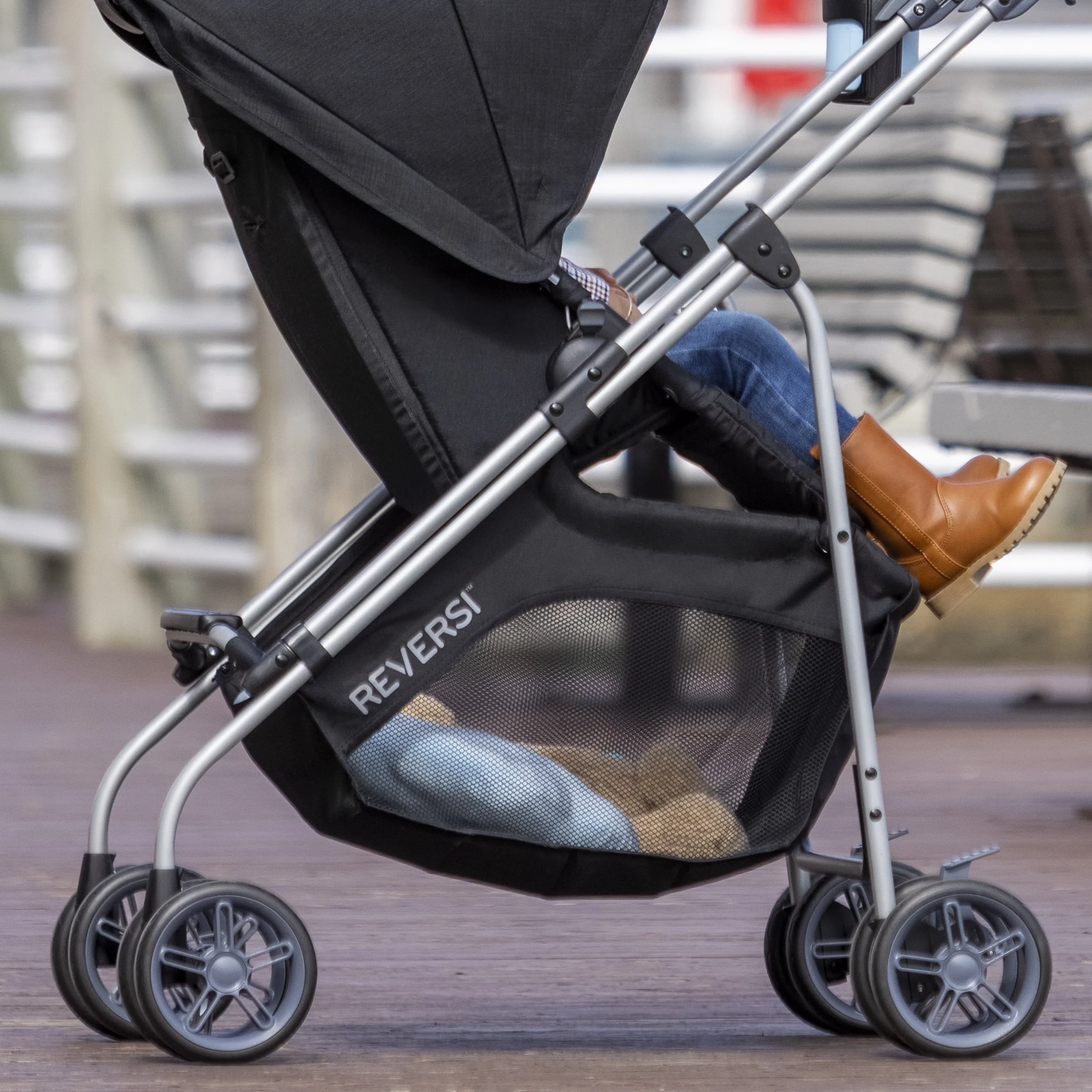 Evenflo Reversi Lightweight Reversible Stroller (Altair Black), Unisex