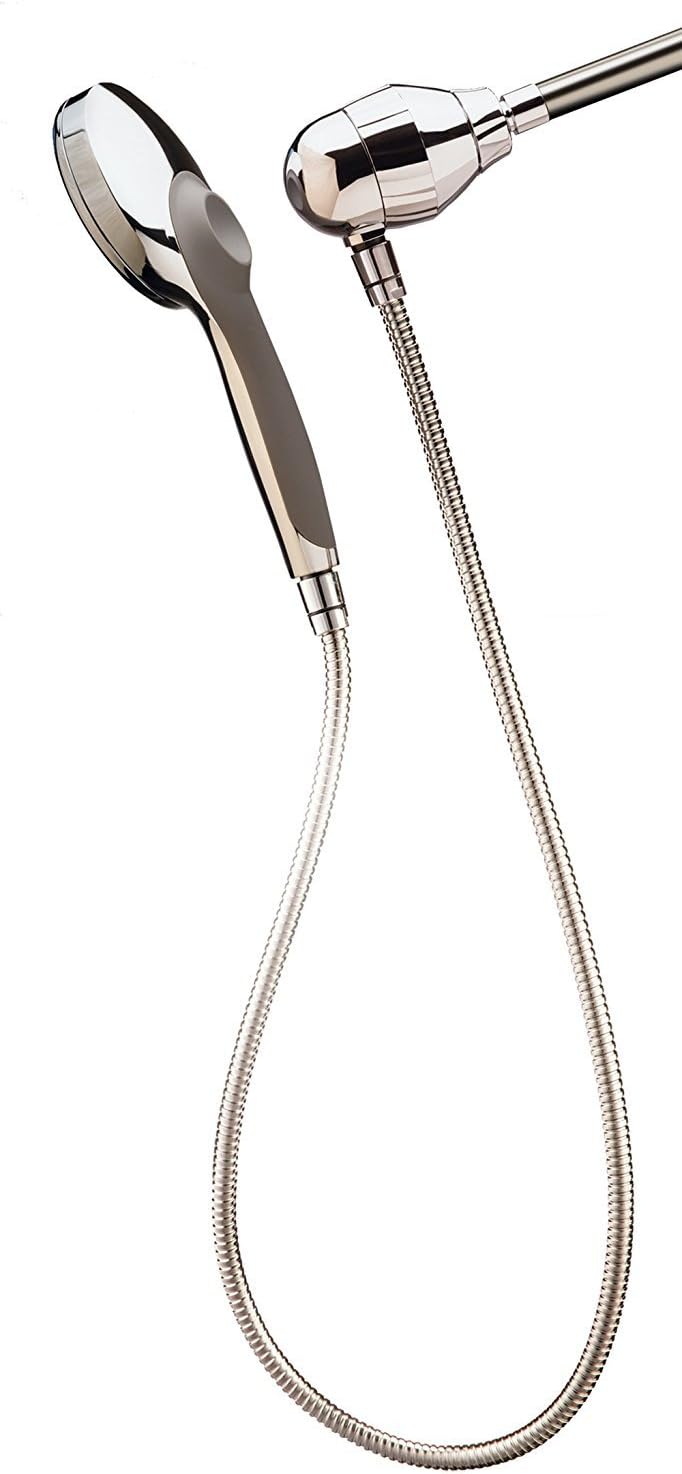Culligan S-H200-C Hand-Held Showerhead with Magnetic Base and Filter, 10,000 Gallon, Brushed Chrome
