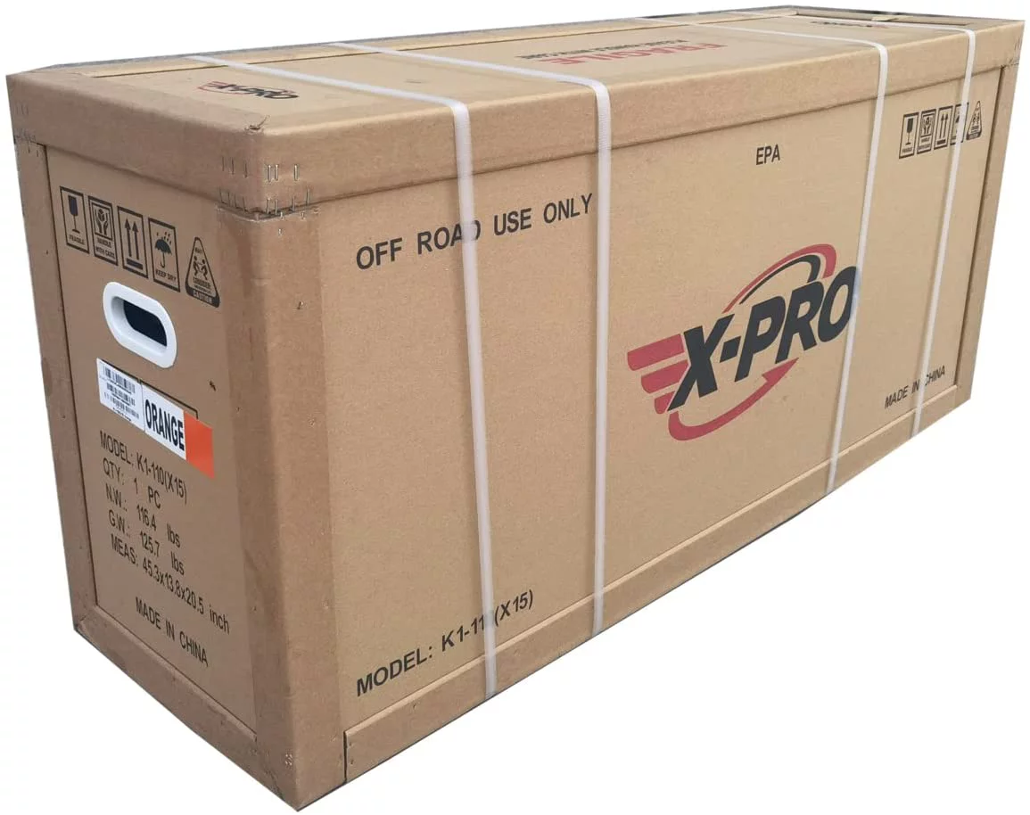 X-Pro Brand New 110cc Dirt Bike, Semi-Automatic Transmission Kick Start Chain Drive 12"/10" Wheels - Curated Treasures Market
