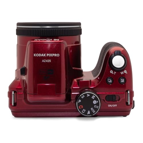 Kodak PIXPRO AZ425 Astro Zoom 20MP Full HD Digital Camera, Red, Bundle with 32GB Memory Card and Camera Bag