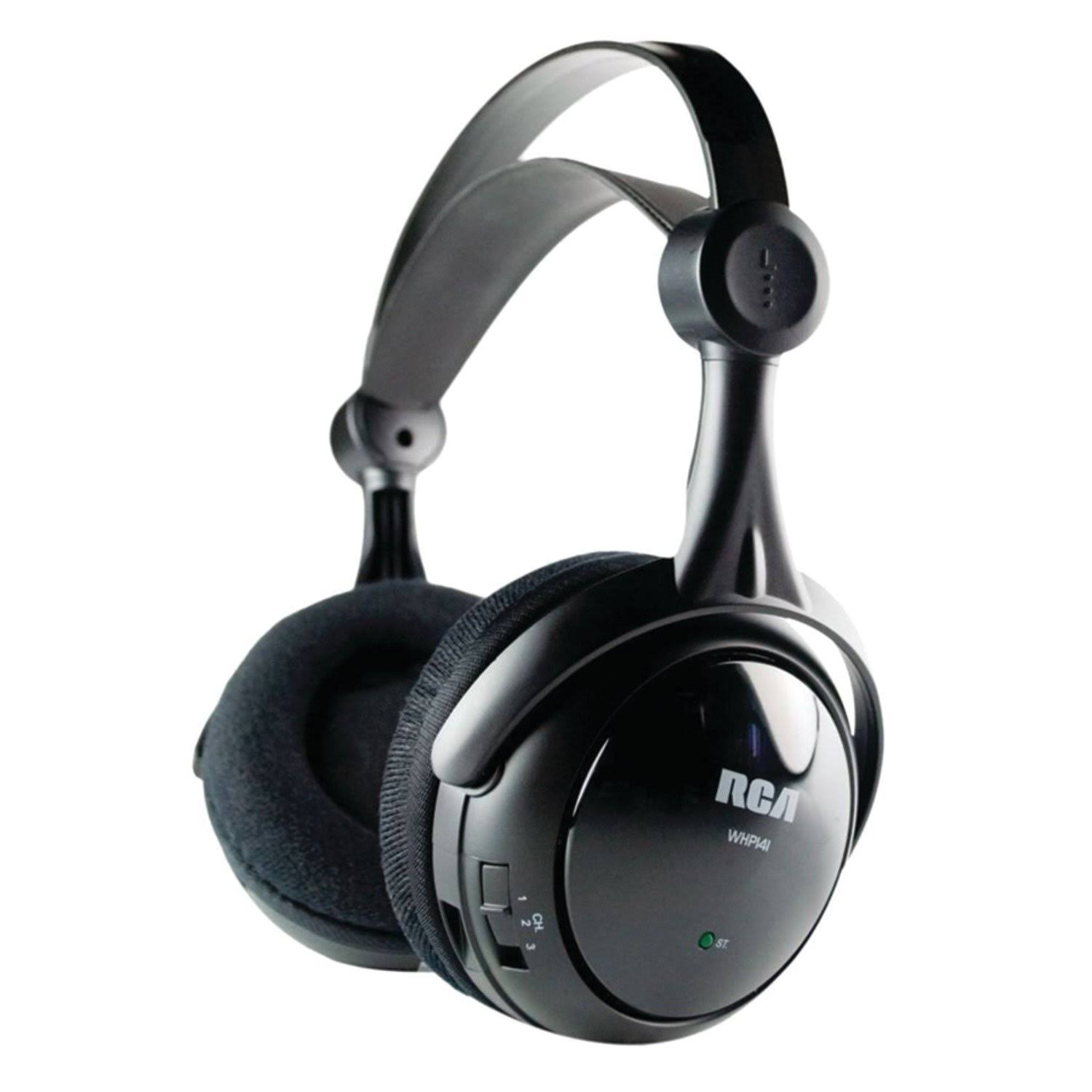 RCA WHP141 Wireless Over-Ear Headphones - Black