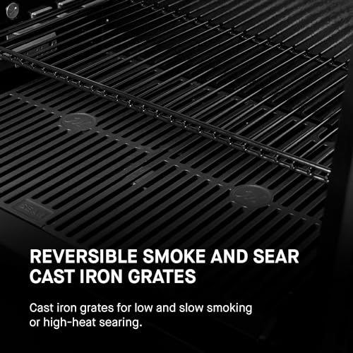 Masterbuilt? Gravity Series? 800 Digital Charcoal Grill, Griddle and Smoker with Digital Control, App Connectivity and 800 Cooking Square Inches in Black, Model MB20040221