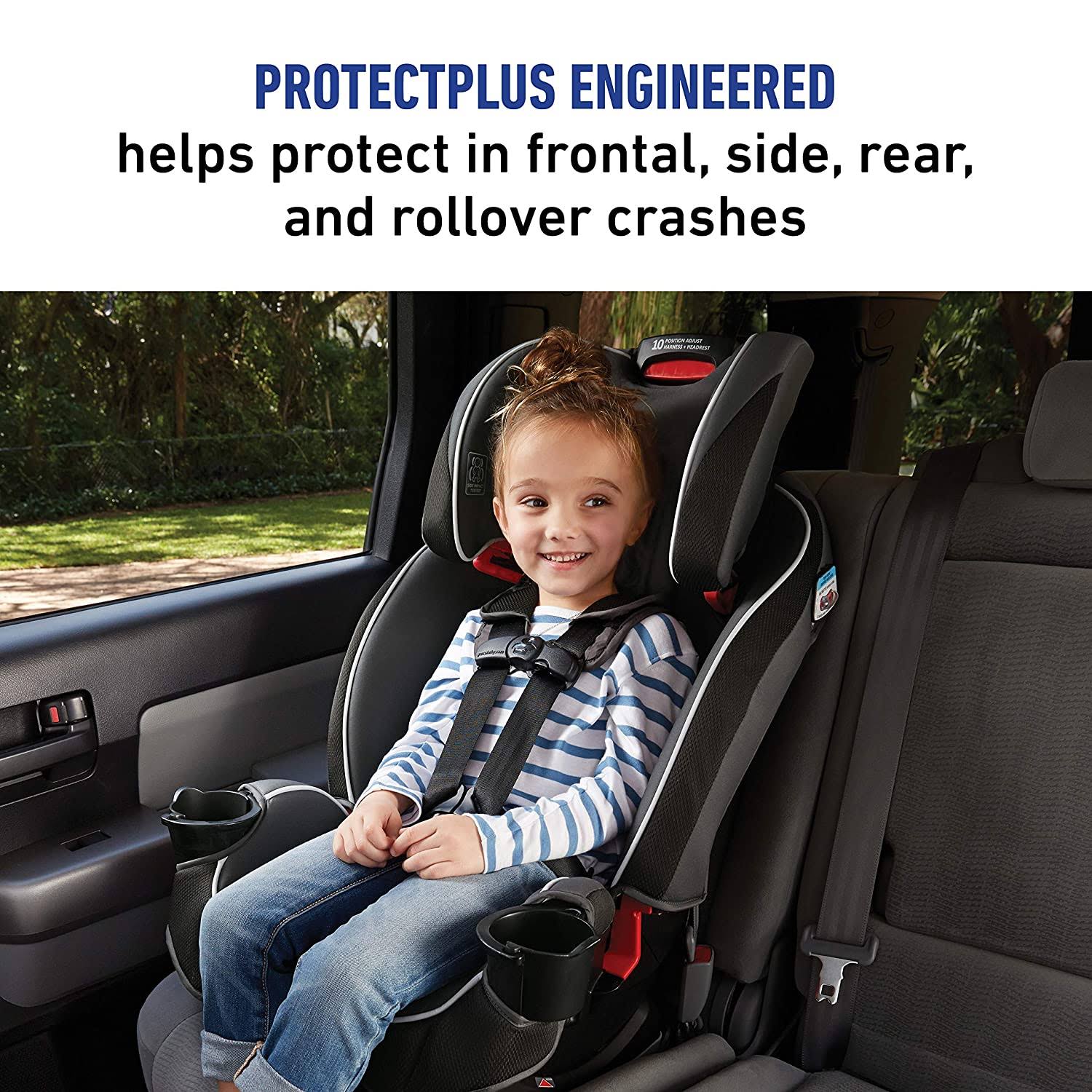 Graco Slimfit 3 in 1 Car Seat | Slim u0026 Comfy Design Saves Space in Your Back SEAT, Redmond, 2daydeliver Exclusive