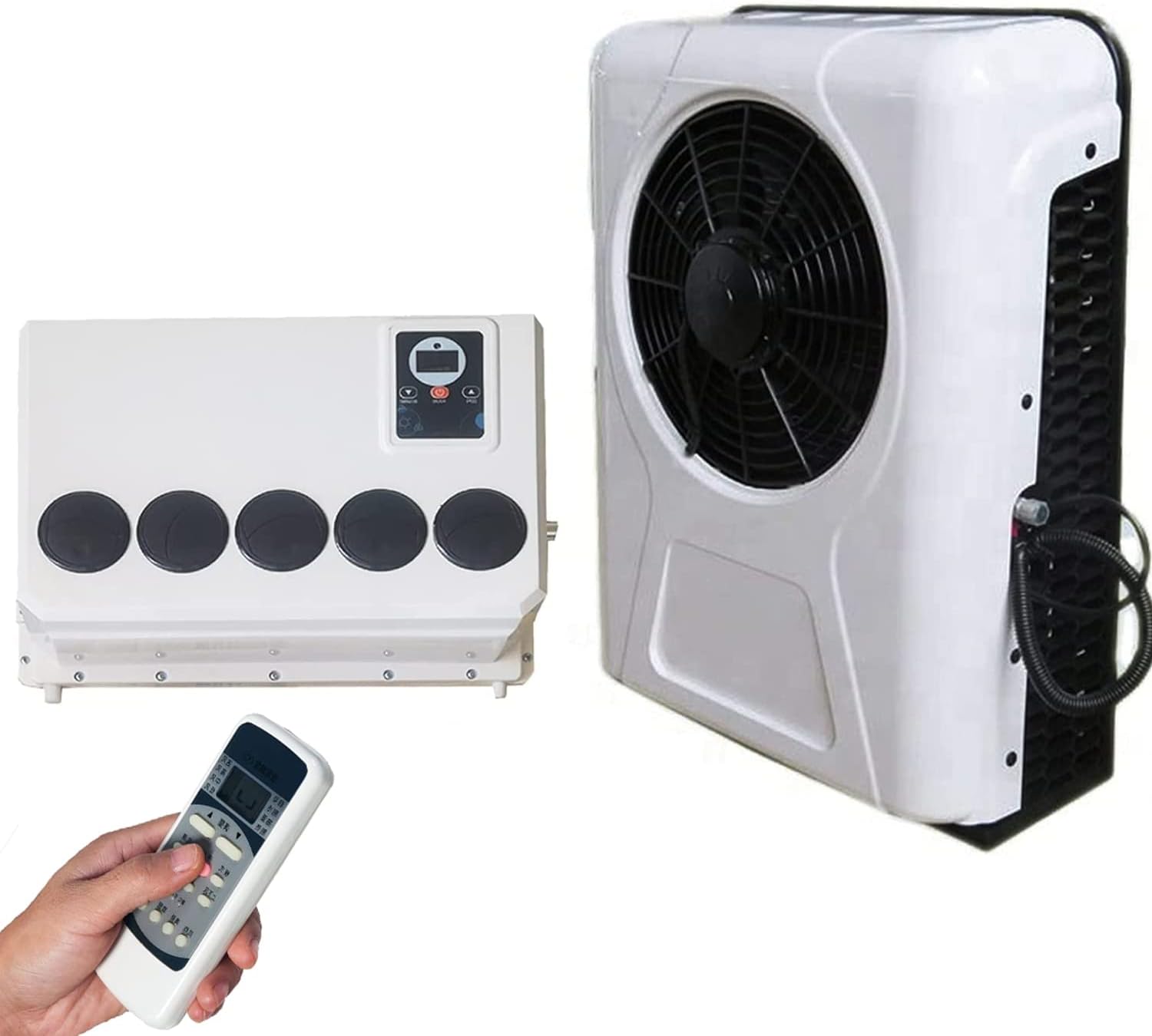 24V Universal Electric RV Truck Air Conditioner truck Air conditioner for RV Motorhome Truck Bus tractor automotive air conditioner (24V- W)