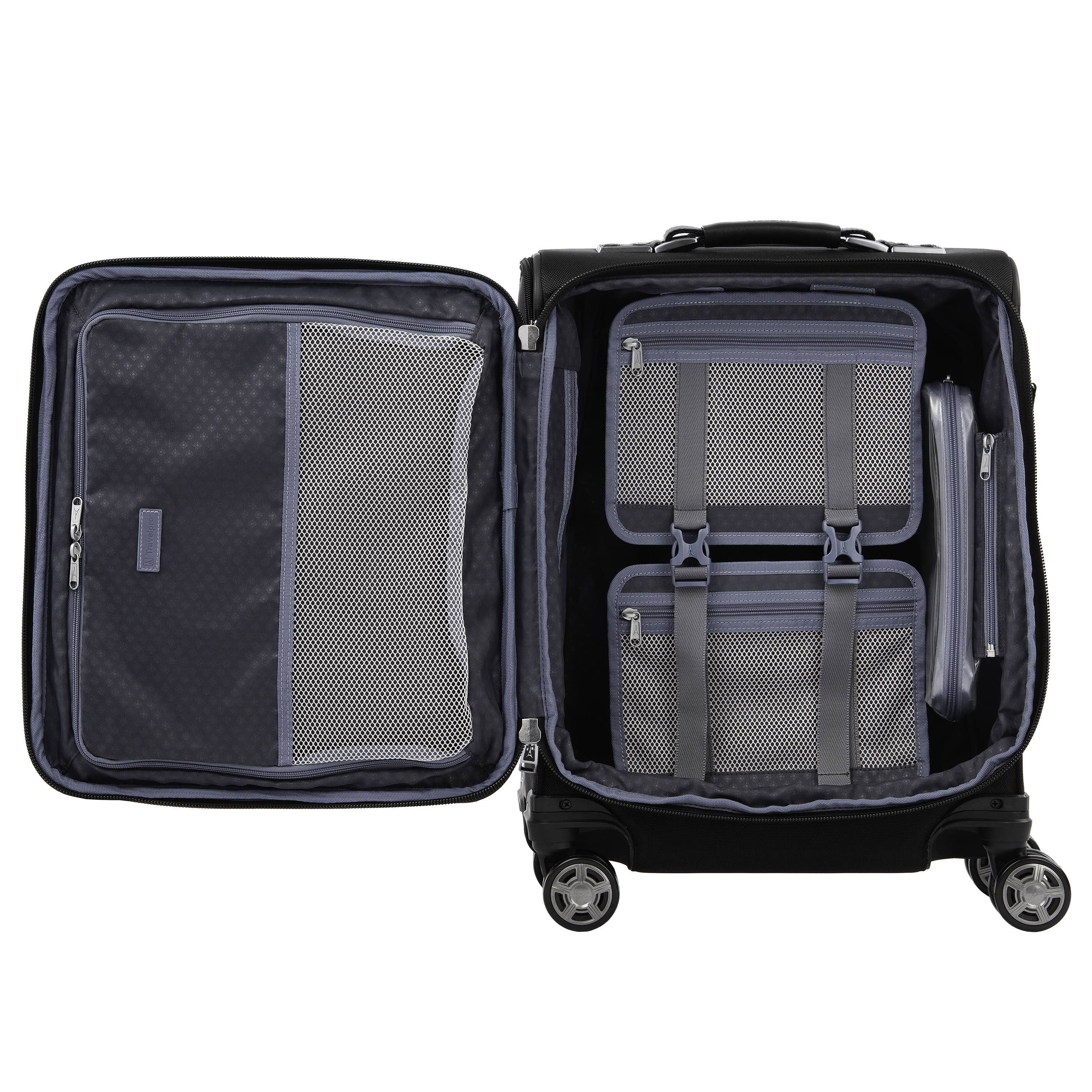 Travelpro Platinum Elite International Expandable Carry on Spinner - Shadow Black