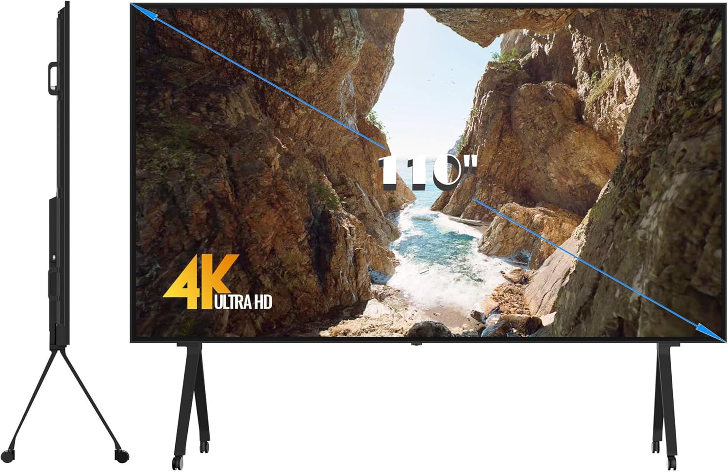 110 Inches Ultra HD Monitor, Ultra Large Screen TV 3840x2160 Pixel, Experience Various Kinds of Content with High-Performance Picture Quality