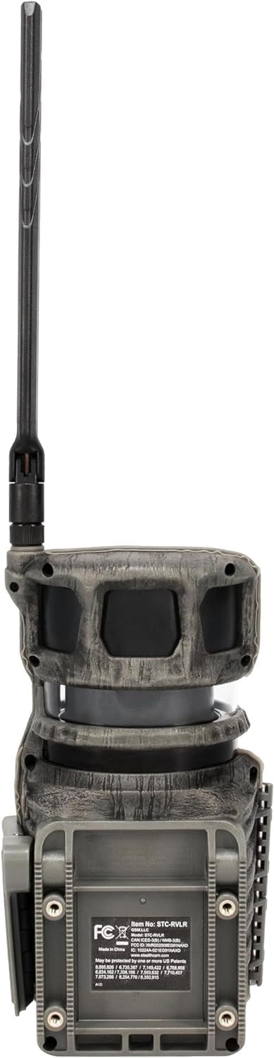 Stealth Cam Revolver 36MP Trail Camera with 1080P HD Video at 30 FPS, 0.4 Sec Trigger Speed, 360° Panoramic View, Built-in GPS, Verizon/AT&T Cellular (2pk), 32GB SD Cards, & Microfiber Cleaning Cloth