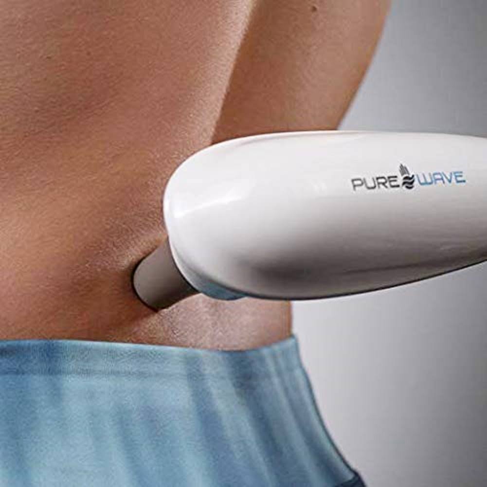 Pure-Wave CM5 Extreme Power Neck, Back u0026 Foot Percussion Massager Handheld (White)
