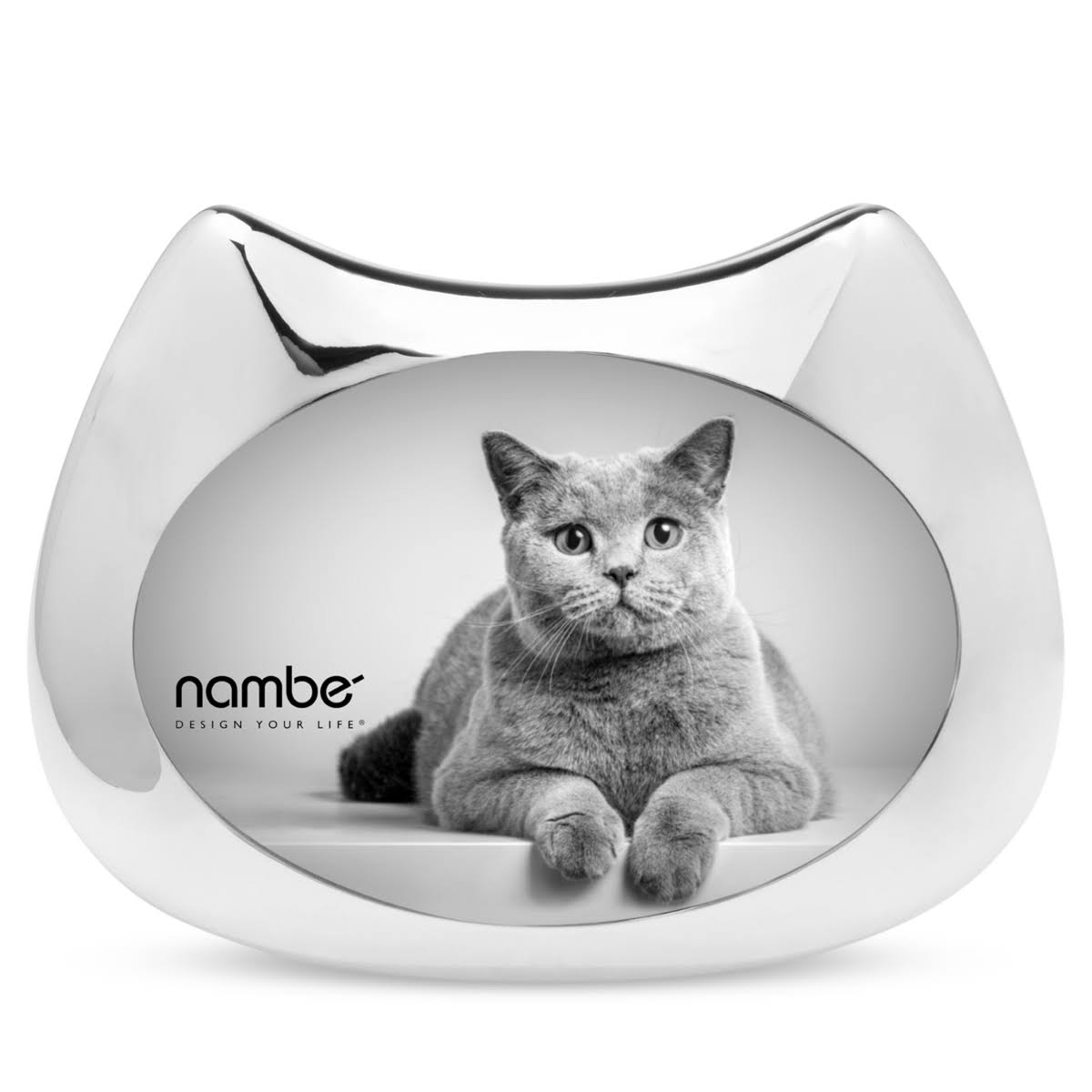 Nambe Cat Frame, 3x5