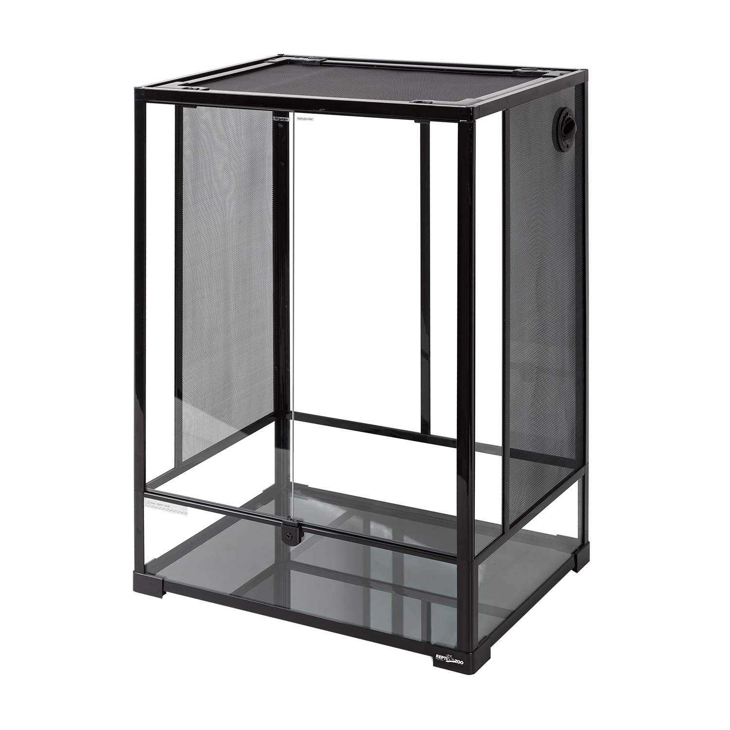 Repti ZOO 24 x 18 x 36 Reptile Tall Glass Terrarium Rainforest Habitat Double Hinge Door with Screen Ventilation 67 Gallon Reptile Terrarium Easy - Pet Supplies online store