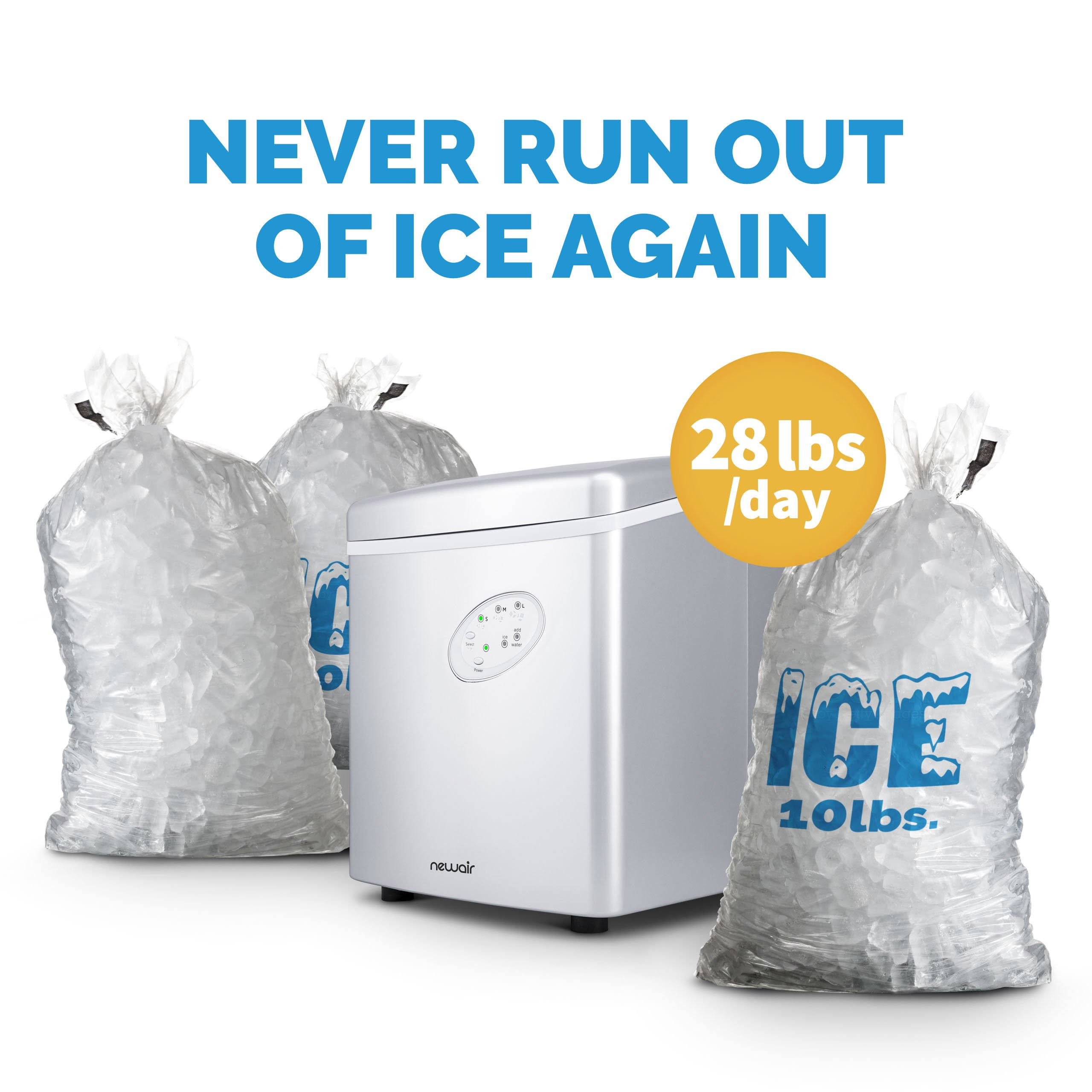 NewAir Countertop Ice Maker - Silver