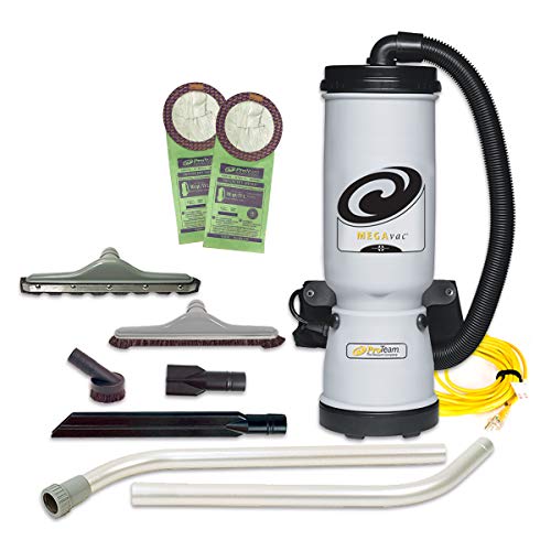 ProTeam Commercial Backpack Vacuum, MegaVac Vacuum Backpack with Blower Tool
