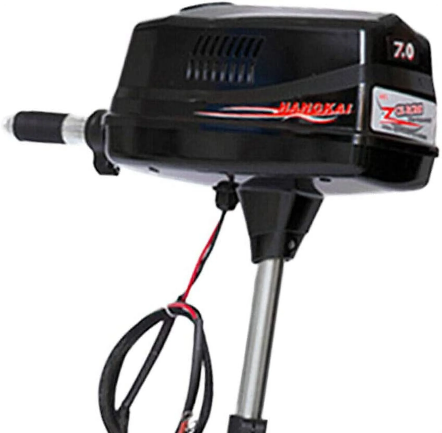 Miumaeov 7HP 48V Outboard Electric Motor Fishing Boat Engine Motor Tiller Control 1.8KW Heavy Duty Strong Power Low Energy Consumption 90 Degrees Rotatable Bracket