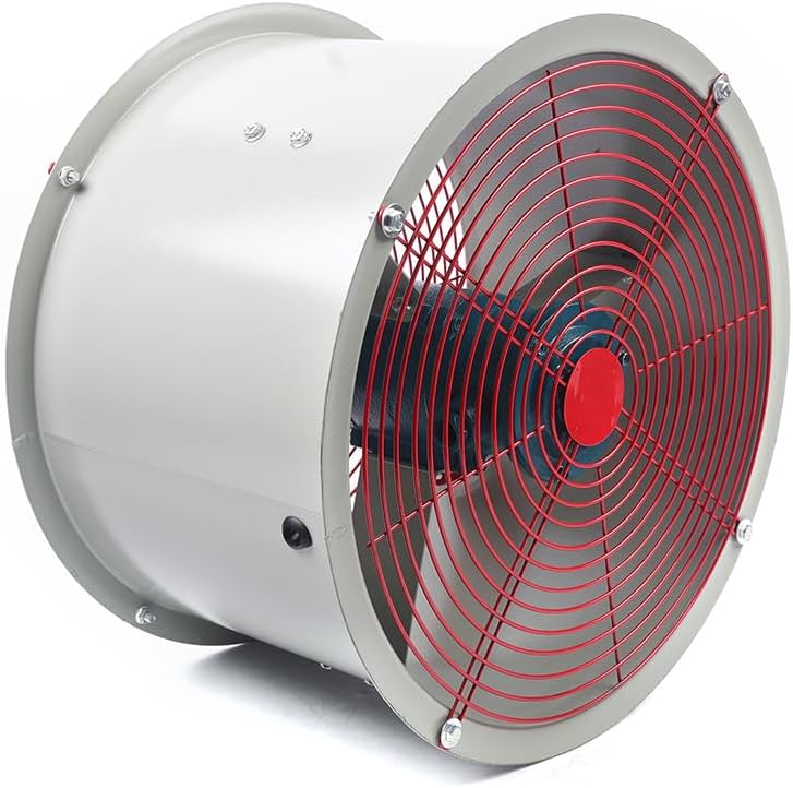 Explosion Proof Fan, 16" Explosion-proof Axial Exhaust Fan, 370W Spray Booth Paint Fumes Exhaust Fan, 1450RPM High Velocity Extractor Fan Blower, for Factories Warehouse Kitchen Workshop