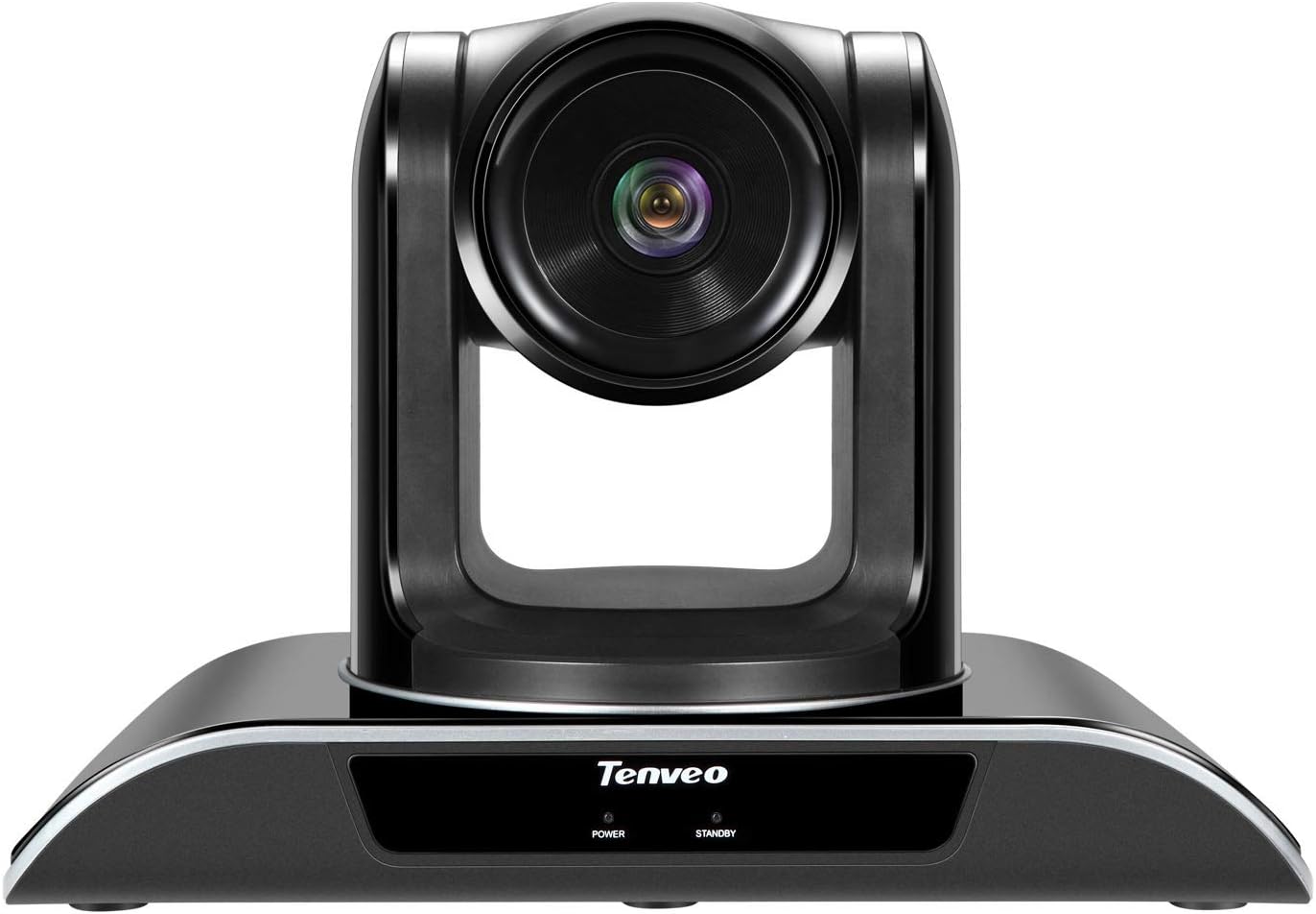 Tenveo PTZ Conference Room Camera 20X Optical Zoom Full HD 1080p USB Video Streaming Conference Camera for Business Meetings Easy to Use Works with Zoom Skype
