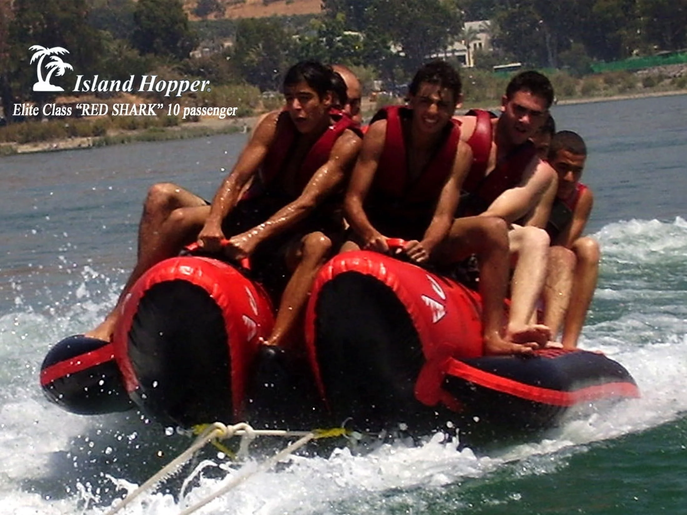Island Hopper Red Shark 10 Passenger Elite Class Heavy Commercial Banana Boat