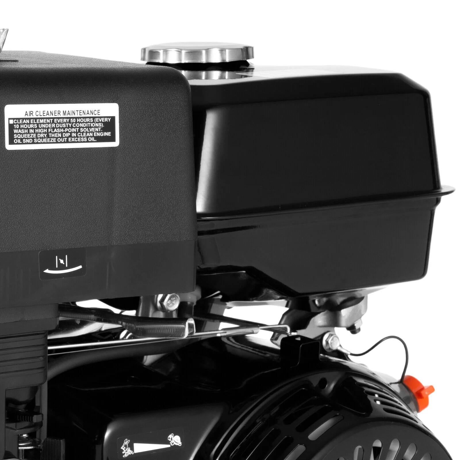 SHZICMY 15HP 4Stroke 420CC Engine OHV Inclined Gas Engine Recoil Start Go Kart Motor Red 190f