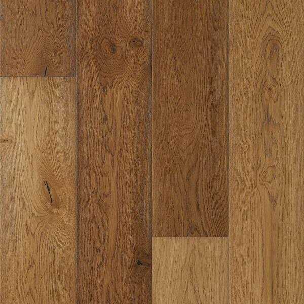 Malibu Wide Plank French Oak 1/2 in. T x 7.5 in. W Water Resistant Wirebrushed Engineered Hardwood Flooring