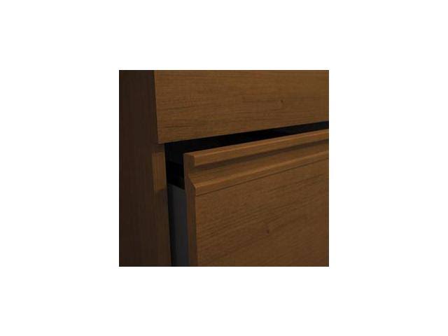 Bestar 99620-2139 Prestige + Pedestal (ready-to-assemble) in Bordeaux Graphite